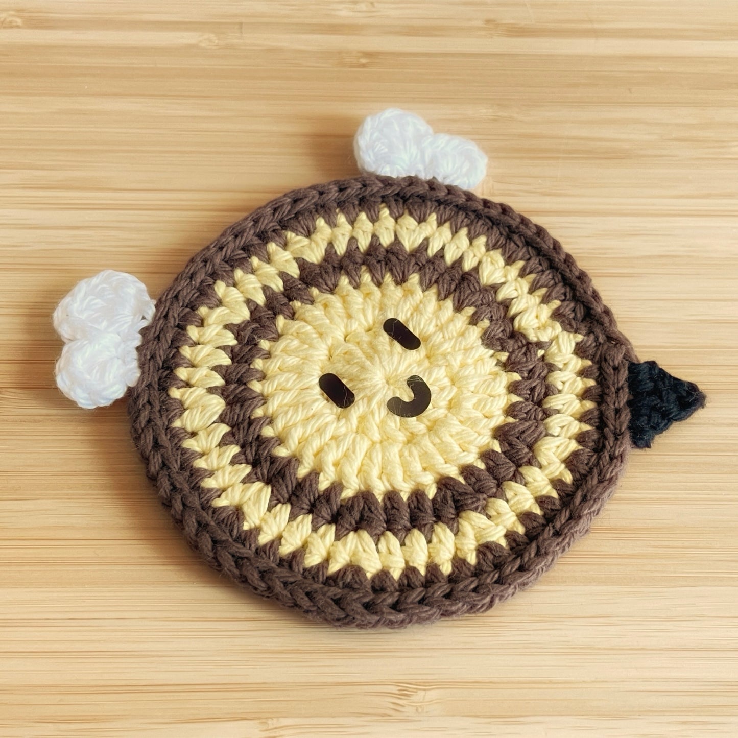 Bee & Sunflower Coasters DIGITAL CROCHET PATTERN