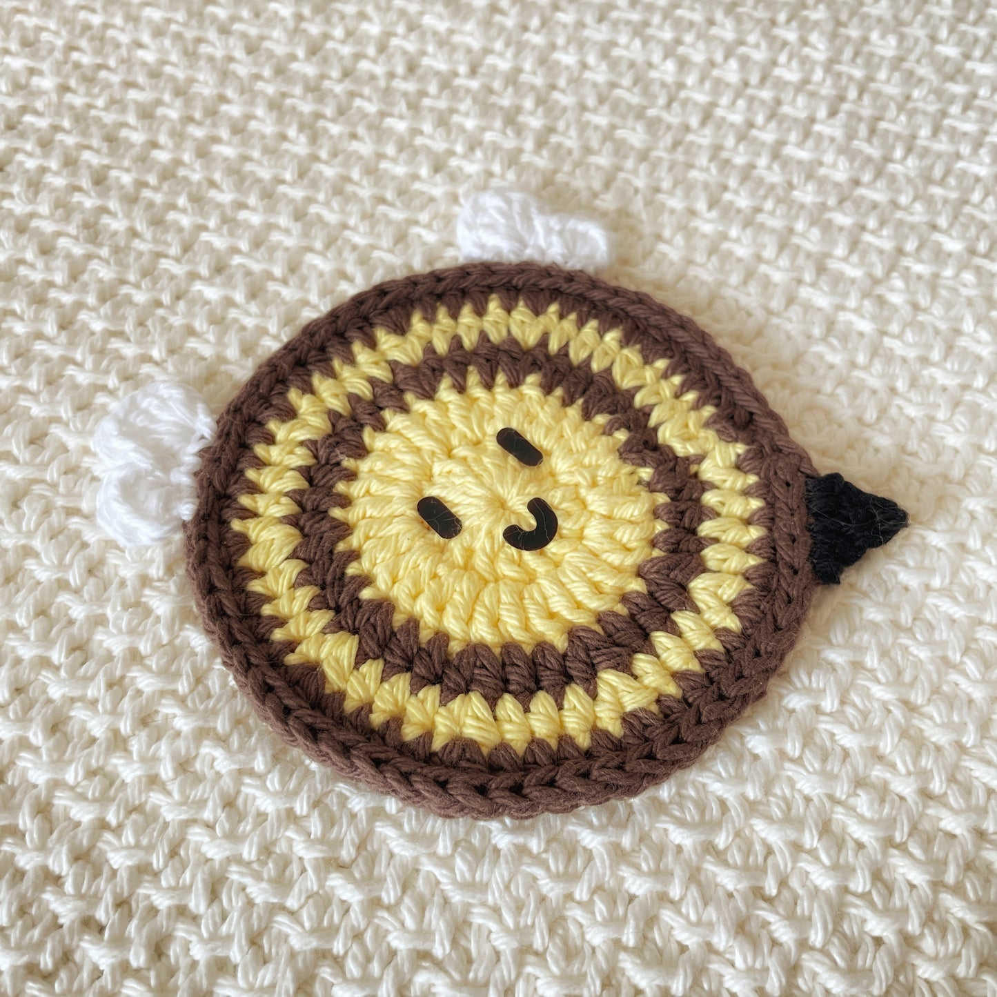 Bee & Sunflower Coasters DIGITAL CROCHET PATTERN