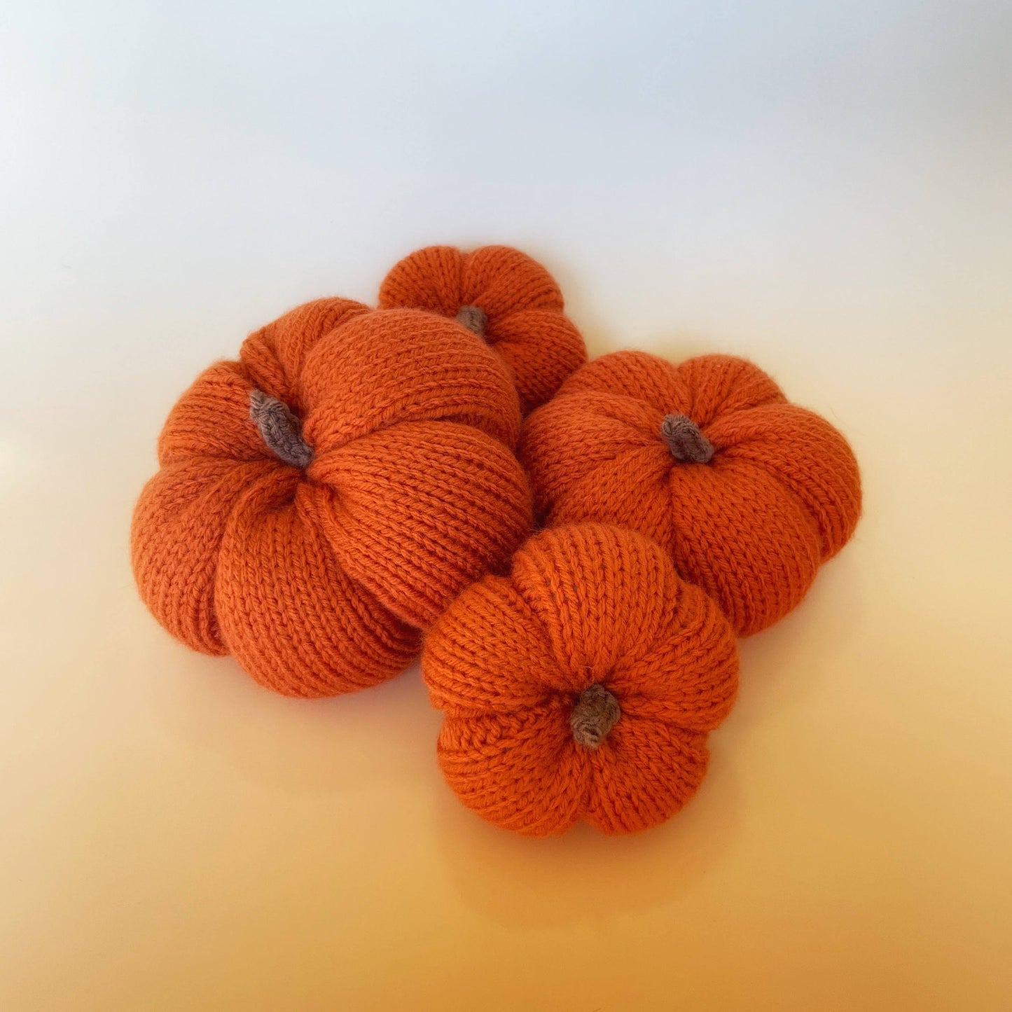 My First Knitted Pumpkins DIGITAL KNITTING PATTERN