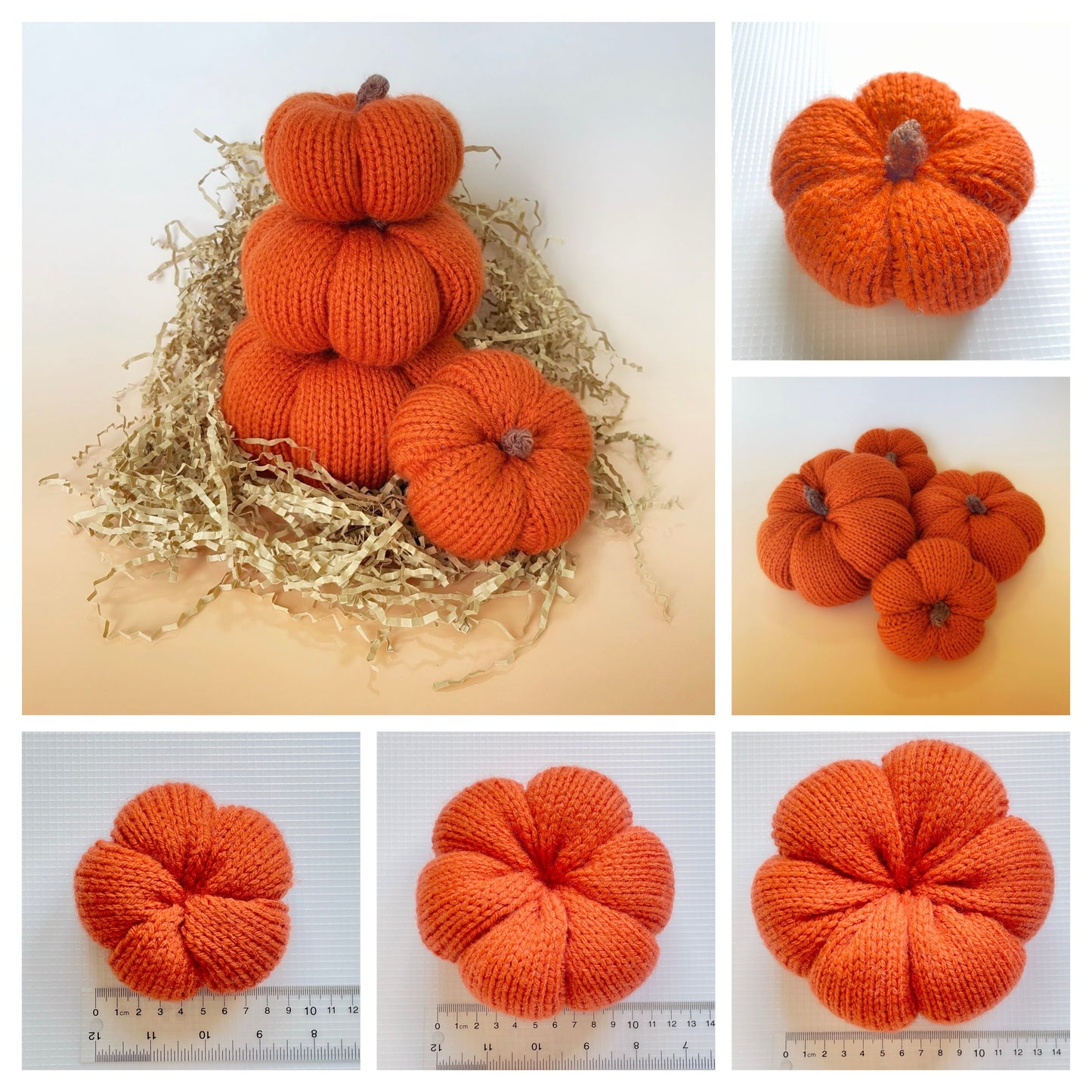 My First Knitted Pumpkins DIGITAL KNITTING PATTERN