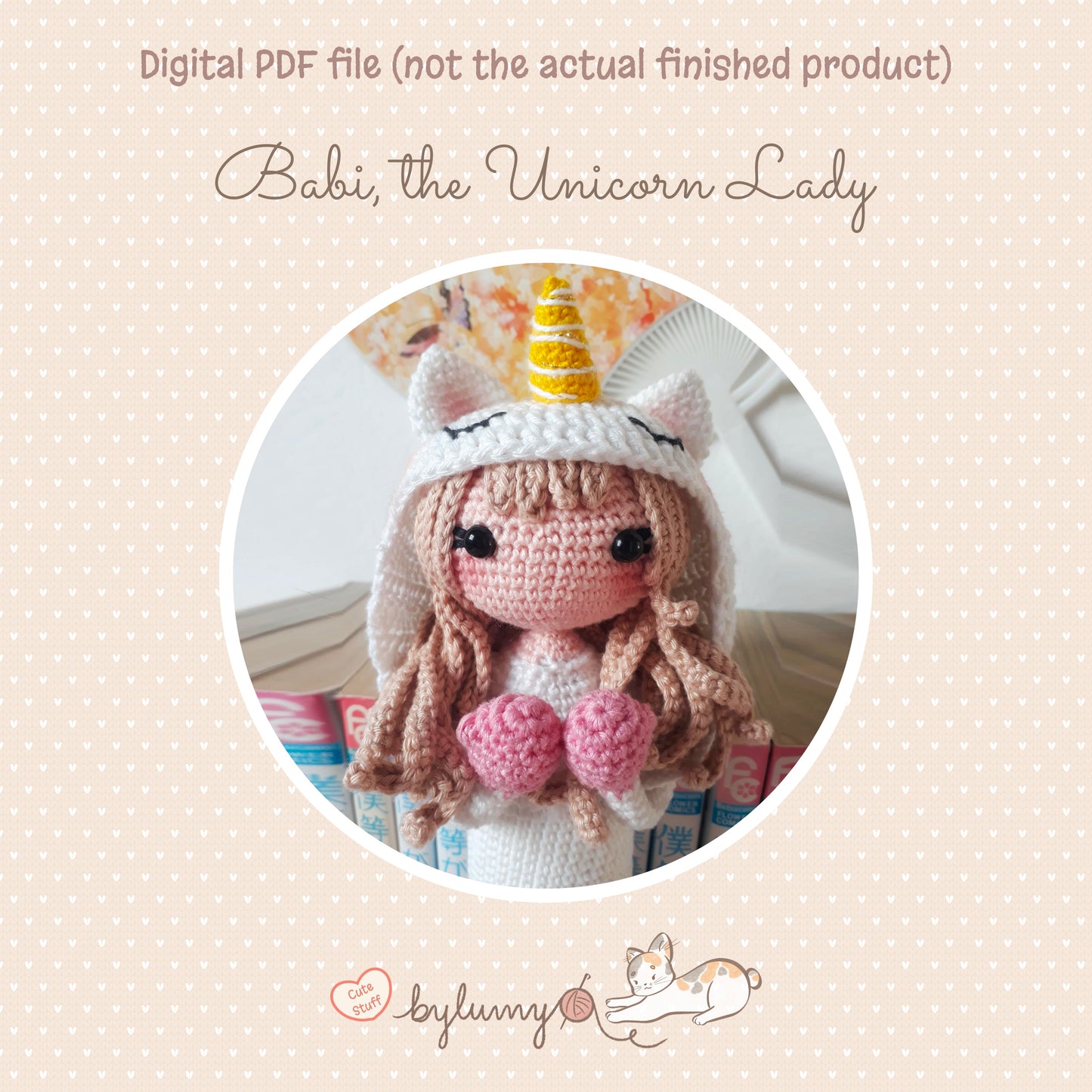 Babi, the Unicorn Lady DIGITAL CROCHET PATTERN