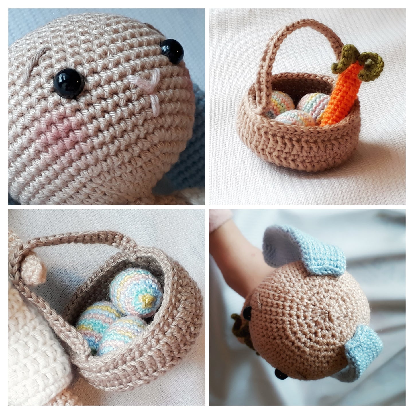 Mr. Rabbit and the Easter Eggs DIGITAL CROCHET PATTERN