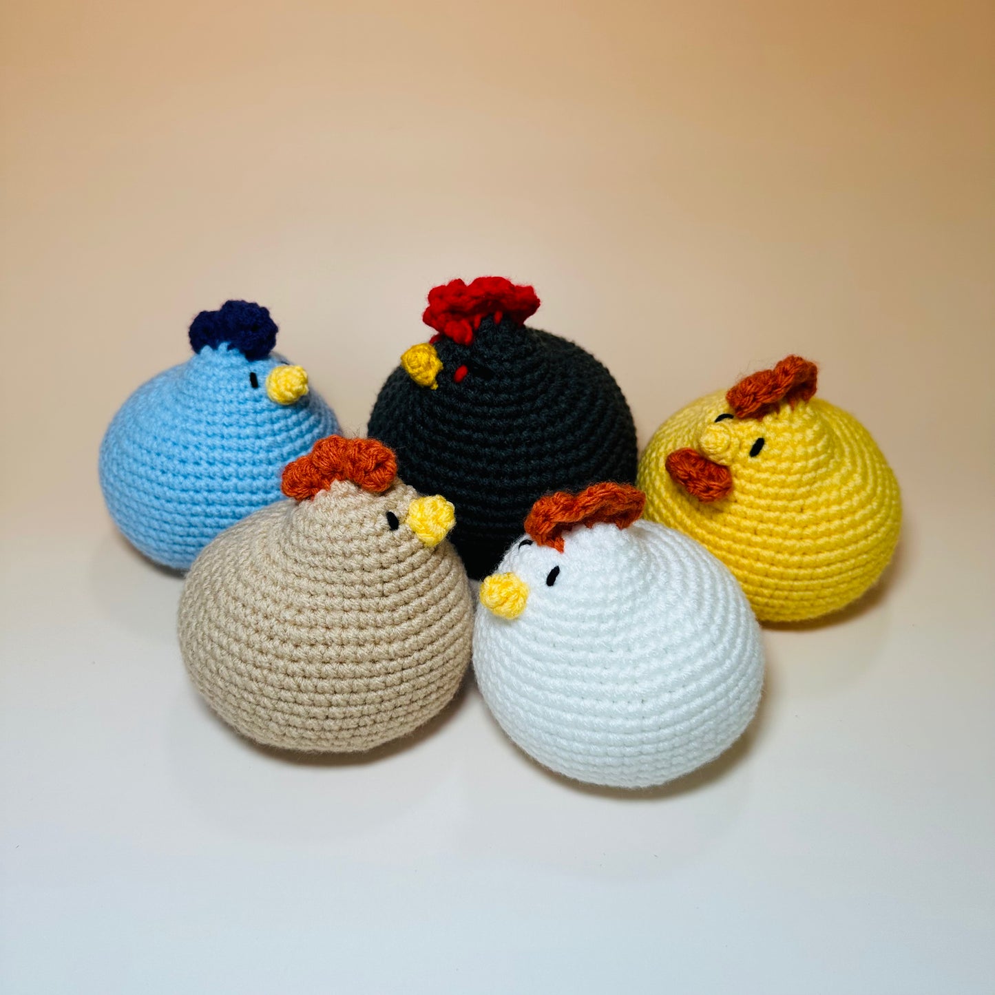 Stardew Valley-inspired Chickens CROCHET PLUSHIES