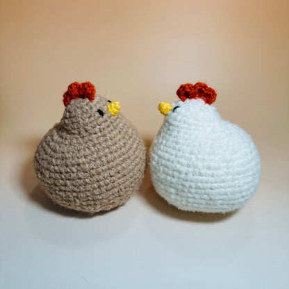 Stardew Valley-inspired Chickens CROCHET PLUSHIES