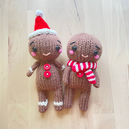 Gingerbread Cookie KNITTED DOLLS