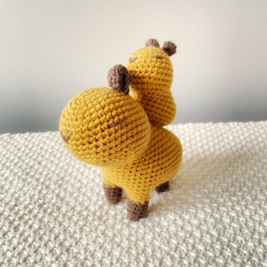 Capybara Mom & Baby CROCHET PLUSH