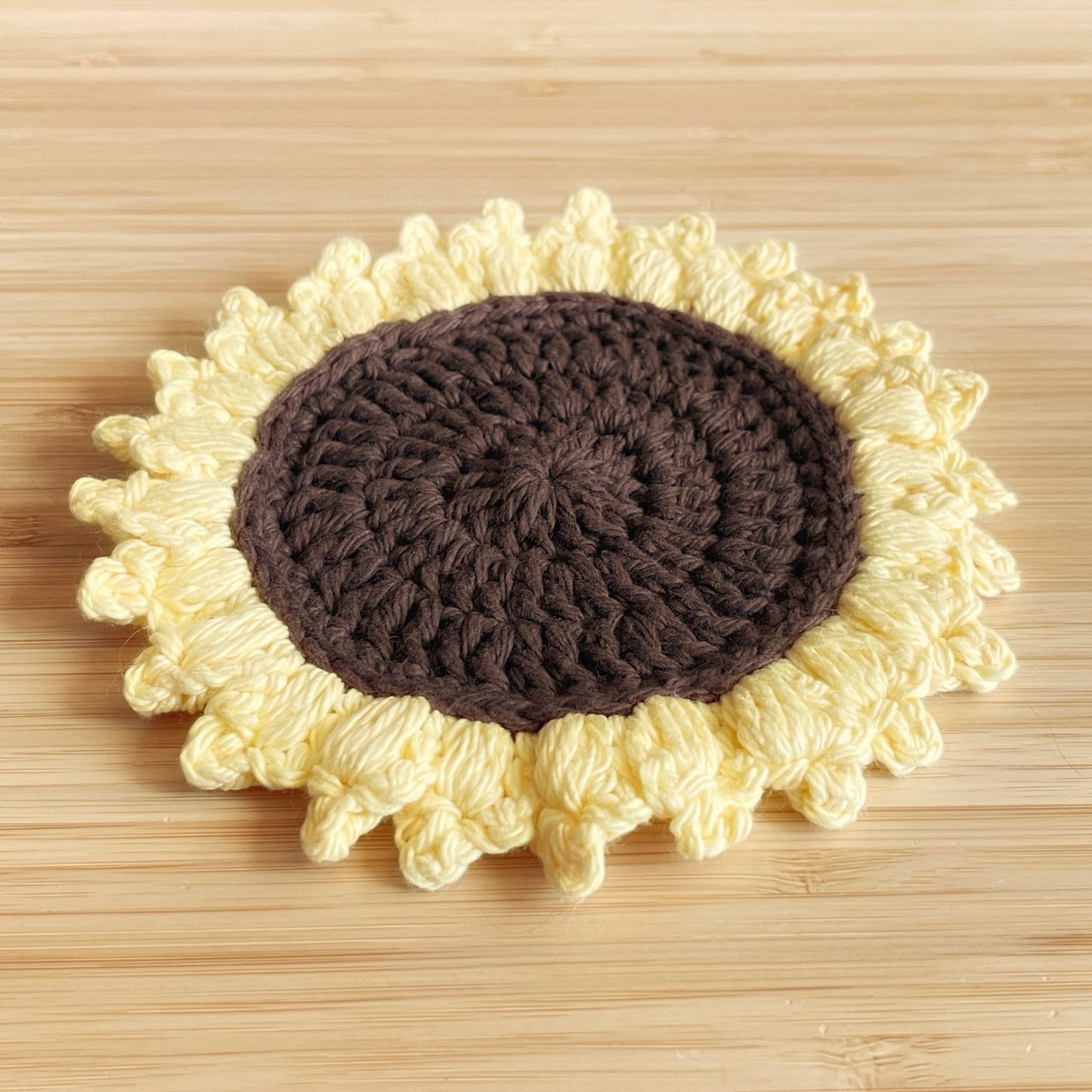 Bee & Sunflower Coasters DIGITAL CROCHET PATTERN