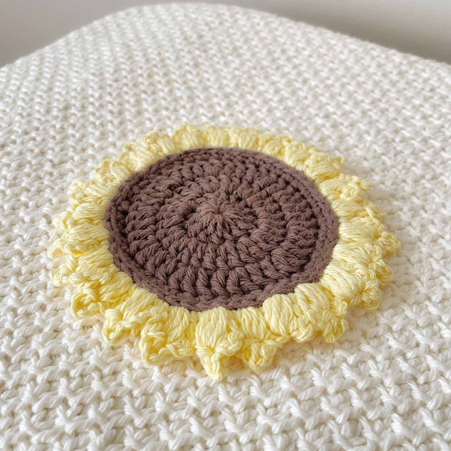 Bee & Sunflower Coasters DIGITAL CROCHET PATTERN
